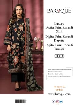 BROQUE Printed 3pc Collection Opening KARANDI 2024