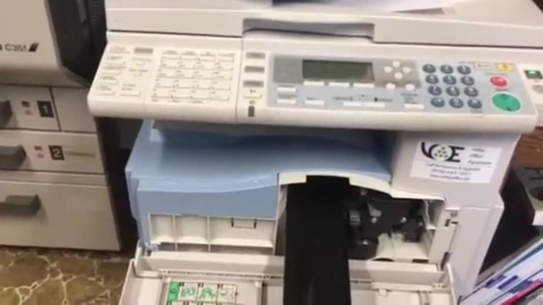 richo printer used good condition white colour 1