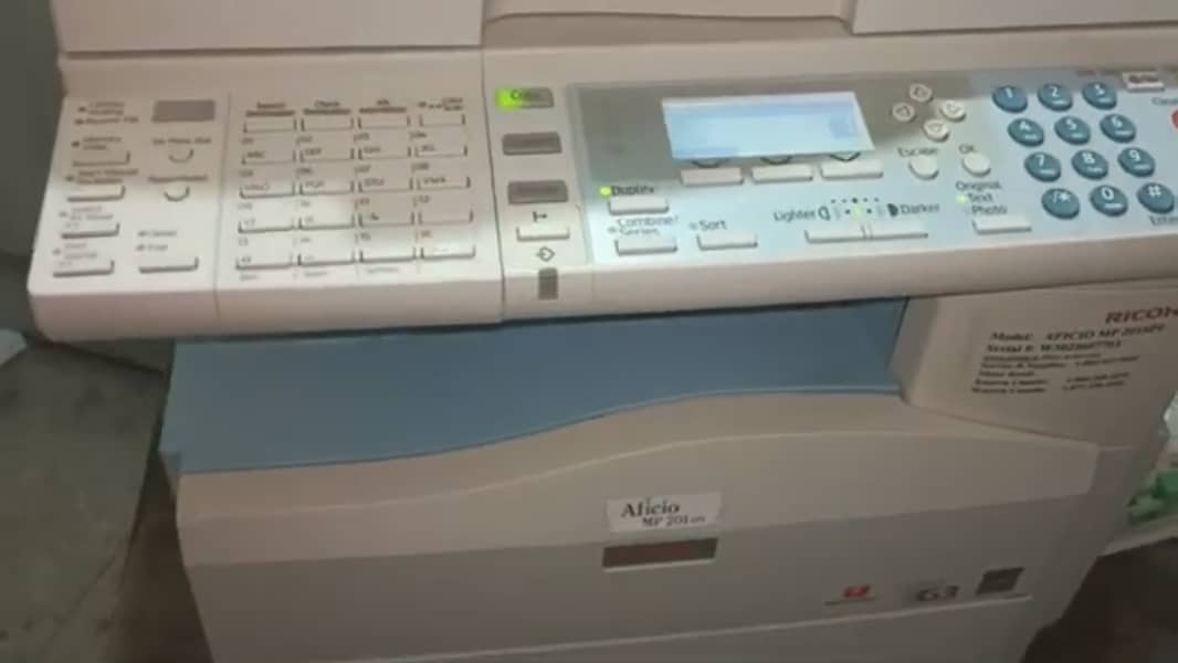 richo printer used good condition white colour 2