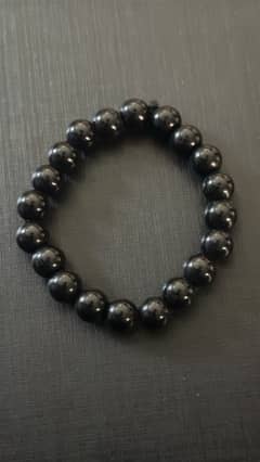 Black Beads Bracelet - Handmade - For Male & Female