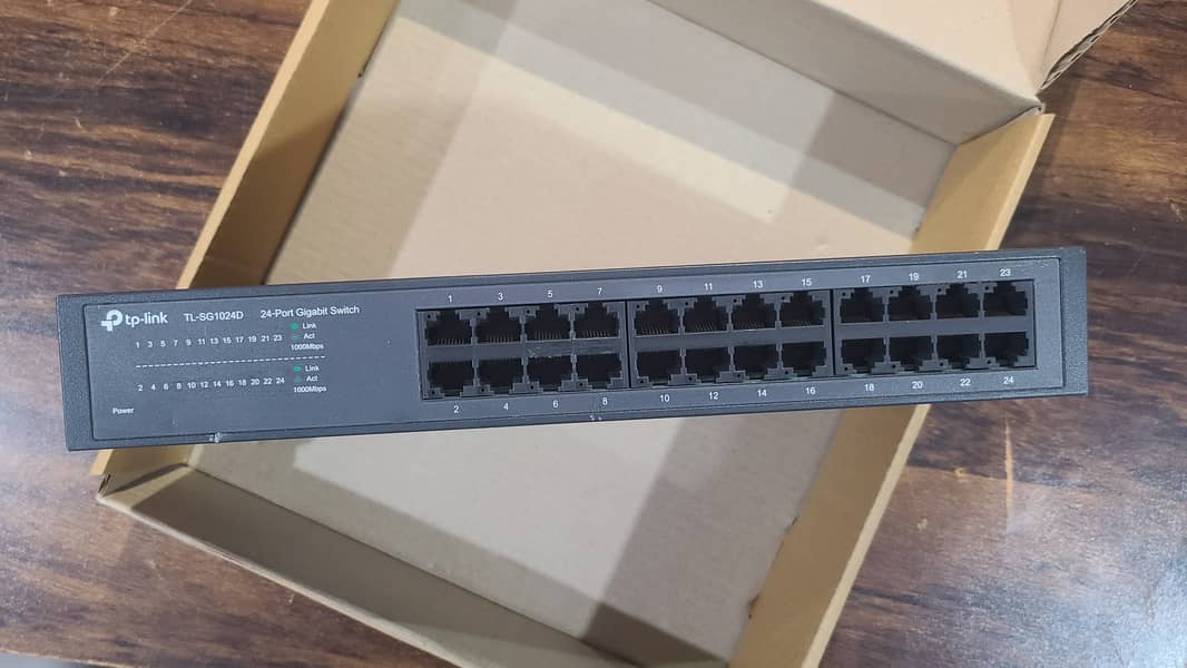 Tplink TL-SG1024D 24-Port Gigabit Desktop/Rackmount Switch (With Box) 11