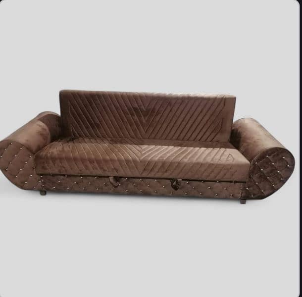 Diamond Wooden Sofa-Cum Bed (12 Year Warranty) 4