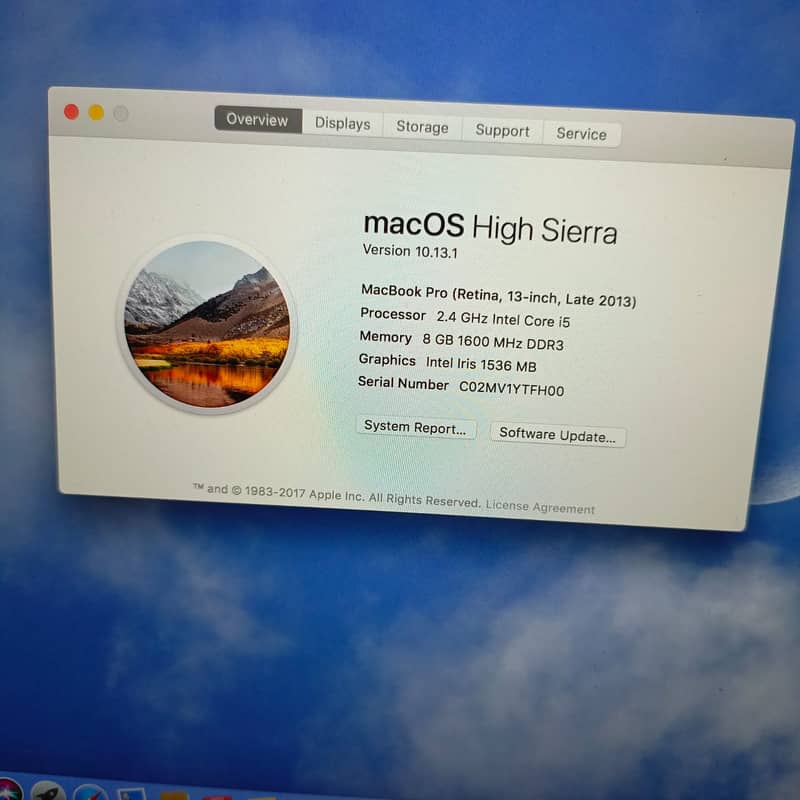 macbook pro  (A1502) 2015 6