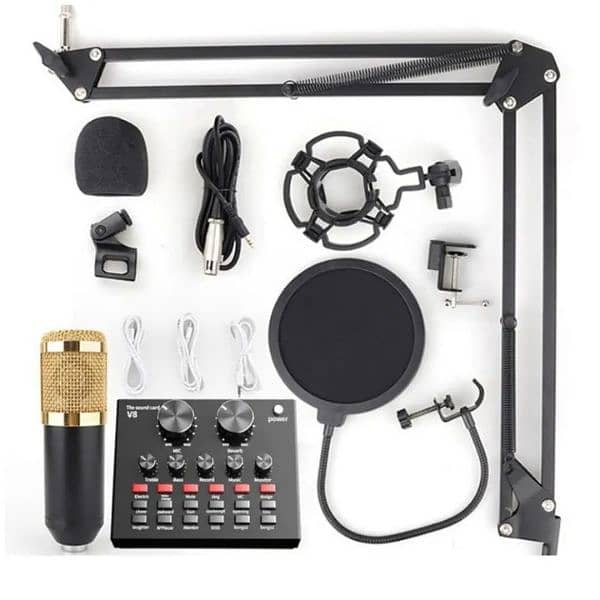 Studio Recording Microphone | Condenser Mike | BM 800 Kit 4