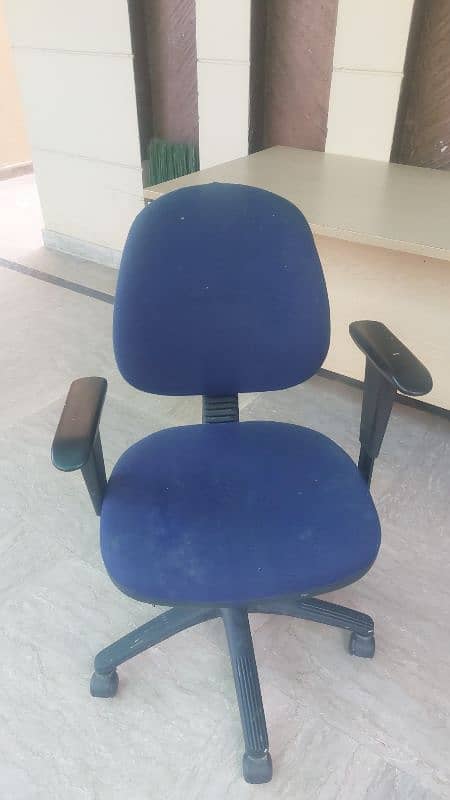 Wooden Study Table with Office Chair in Very Good Condition 2