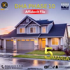 05 Maral Residential Affidavit File Available in DHA Phase 10 Best time to invest Balloting Coming Soon