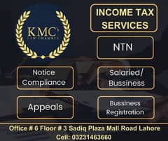 Income Tax, Sales Tax, Company registration, AOP