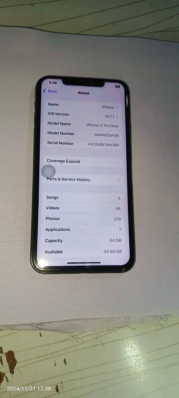 Iphone 11 pro 64 gb non pta sale exchange 1