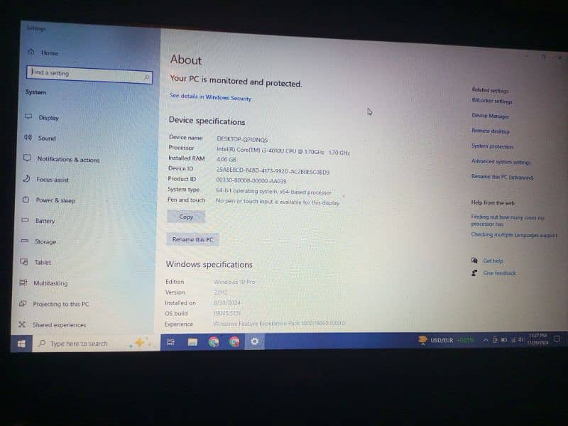 Dell Laptop Core i3  (4th Generation) Urgent For Sale. 6