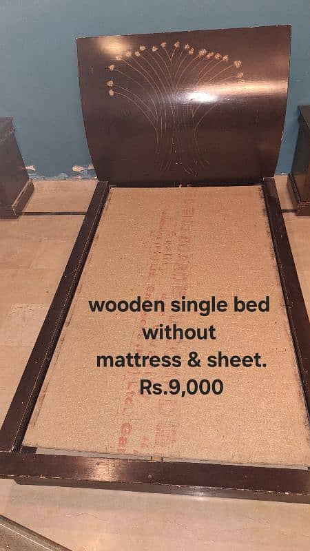 single wooden bed 0