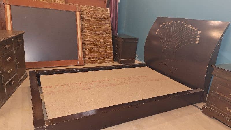 single wooden bed 2