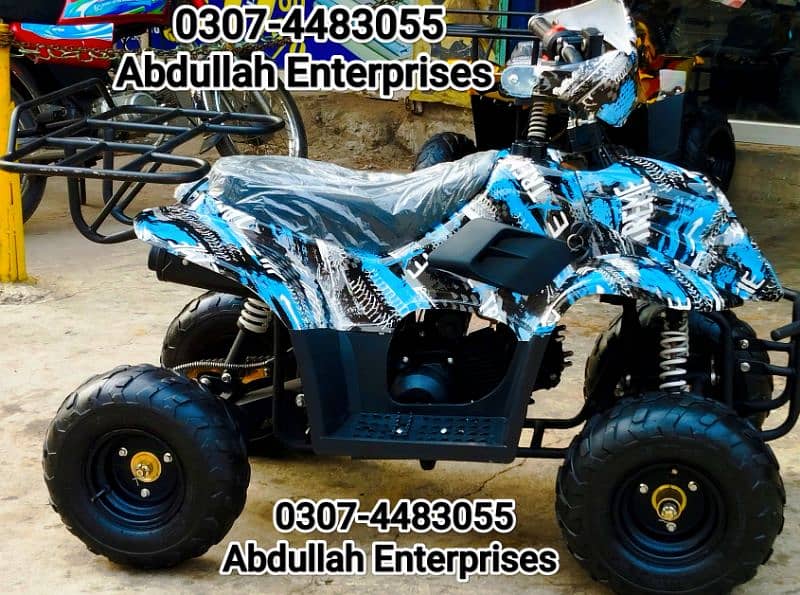 110cc Dubai used quad atv bike 4 wheel motorcycle deliver all pak 7