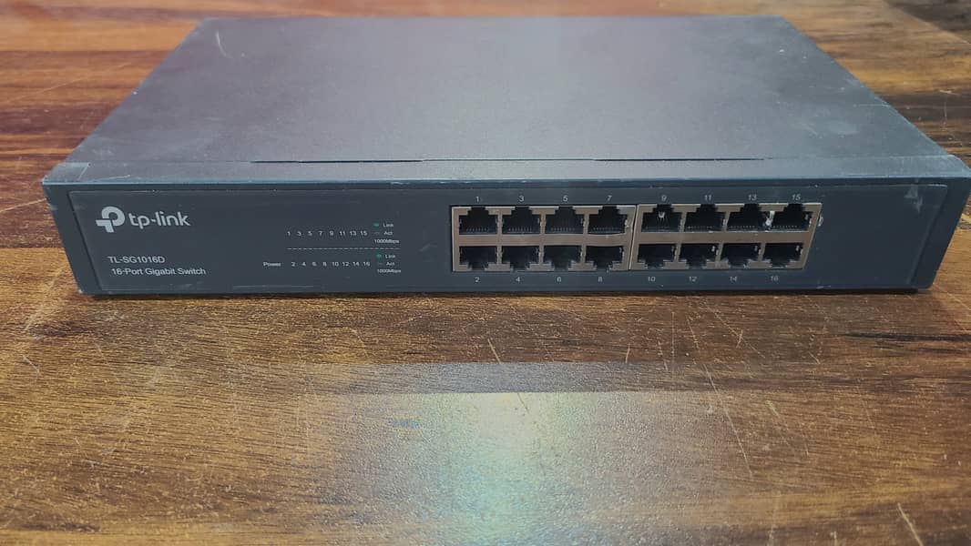 Tplink TL-SG1016D 16-Port Gigabit Desktop/Rackmount Switch (With Box) 7