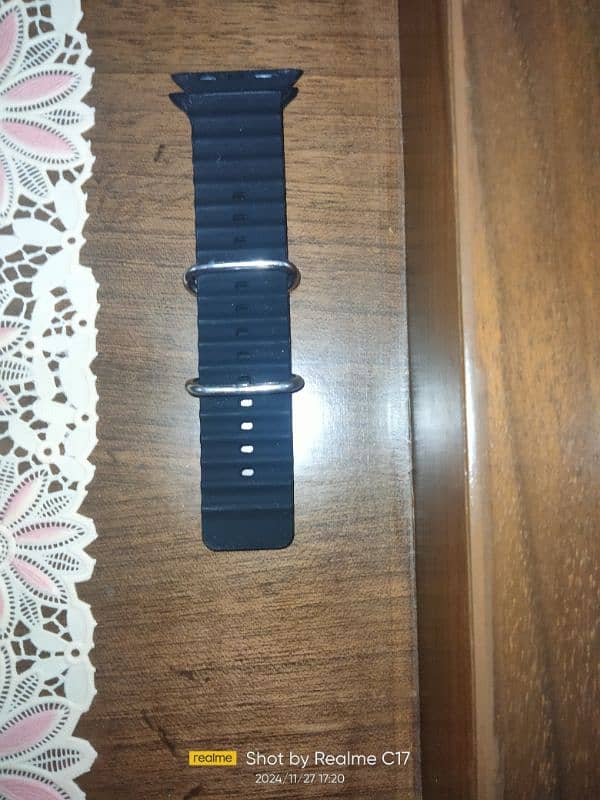 Black smart watch strap 2