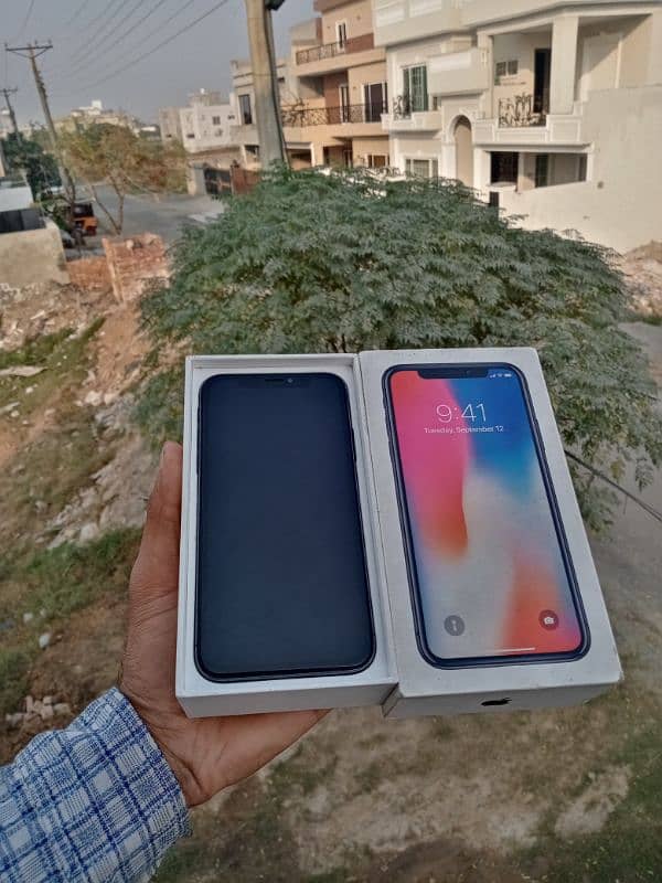 I phone X With Box water Packed (64) Mint Condition Exchange Possible 1