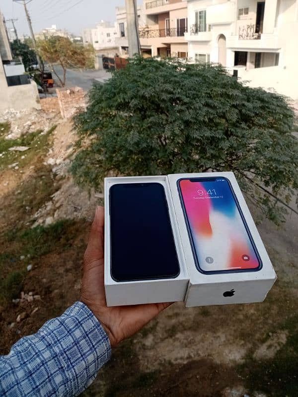 I phone X With Box water Packed (64) Mint Condition Exchange Possible 8