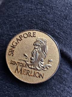 singapore sentosa Merlion coin