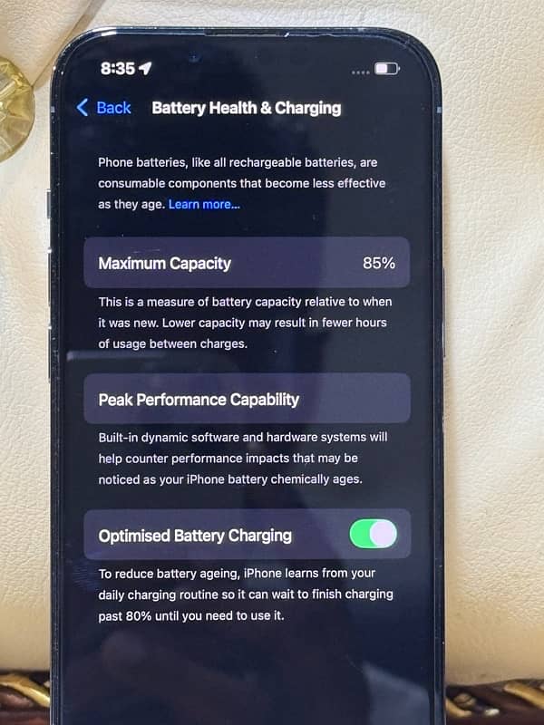 battery health iPhone 13 Pro jv 128gb 10by10 condition 1