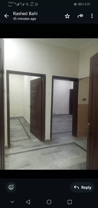 4Marla Separate Ground floor Available Ghauri Ghouri Town Islamabad 0