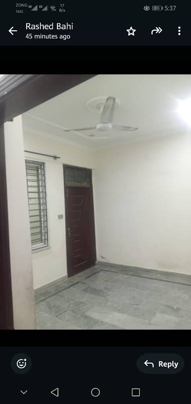 4Marla Separate Ground floor Available Ghauri Ghouri Town Islamabad 1