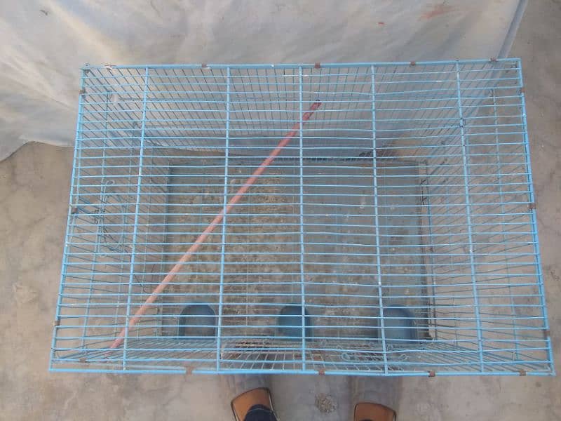 Best quality Iron cage 1 portion blue colour urgent sel 0