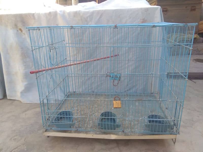 Best quality Iron cage 1 portion blue colour urgent sel 1