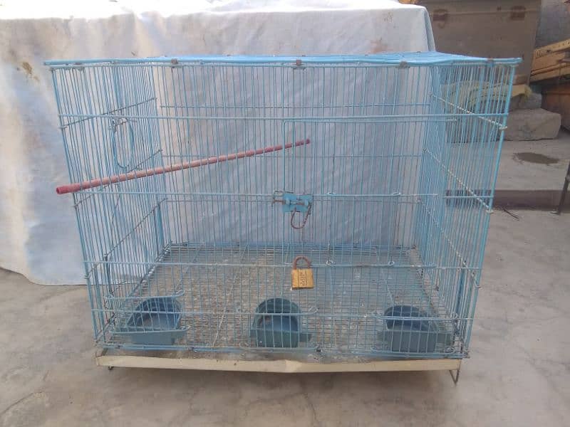 Best quality Iron cage 1 portion blue colour urgent sel 4