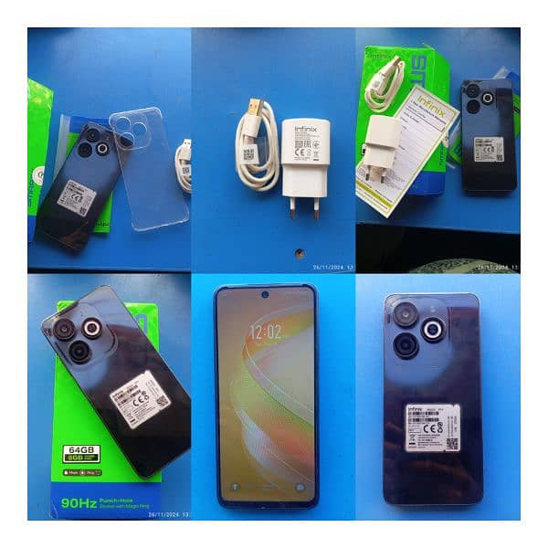 infinix smart 8 in warranty complete box condition 10/10 0