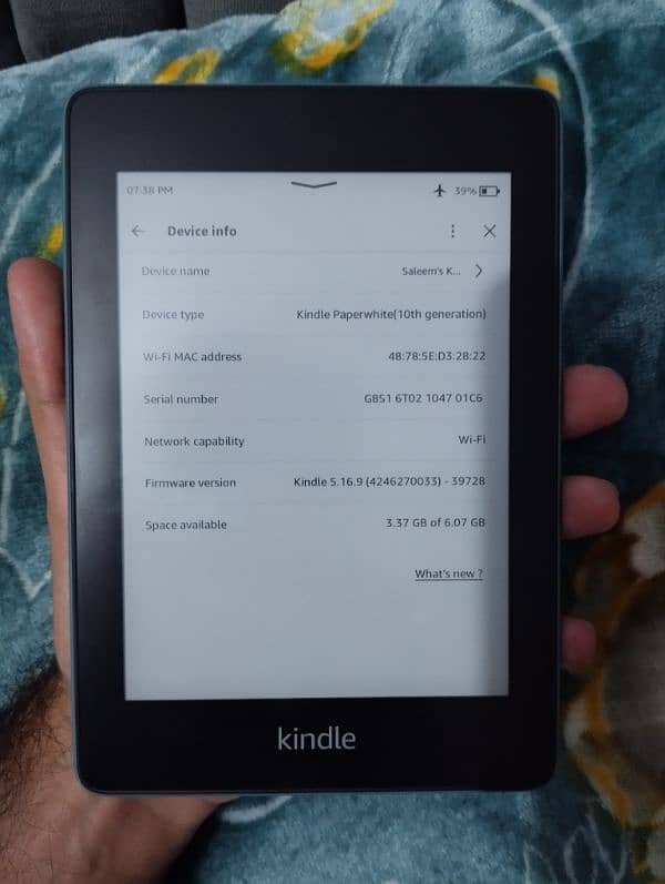 Amazon Kindle Paperwhite 10th gen 1