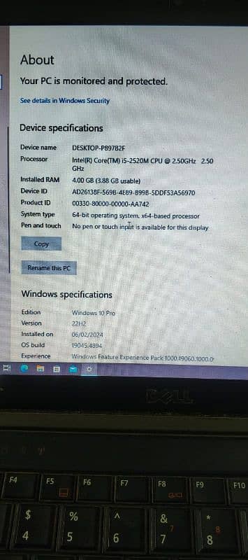 Dell i5 2520 6