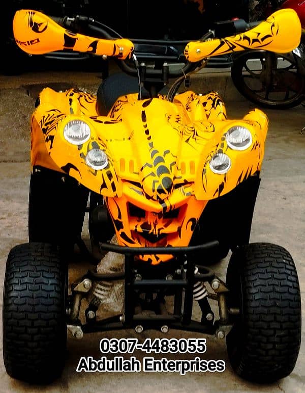 Road tyres 107cc fully recondition Dubai import bike atv quad for sale 4