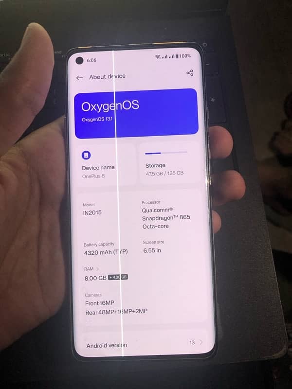 oneplus 8 8/128gb 6