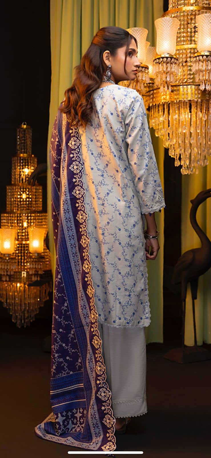 Salina Khadder with Cutwork Dupatta Limited Edition 3