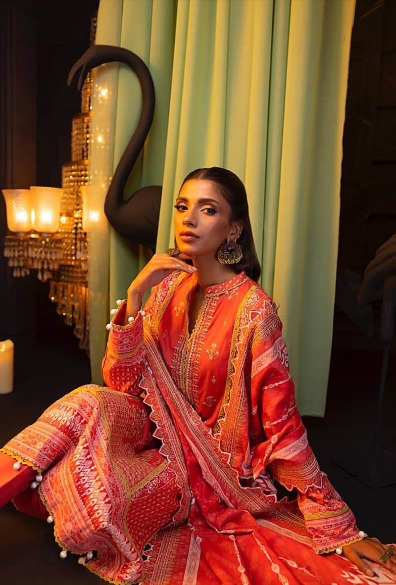 Salina Khadder with Cutwork Dupatta Limited Edition 15