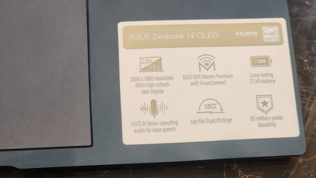 Asus Zenbook 14 i5 12th gen 16gb/512gb 2.8k OLED 90HZ 5