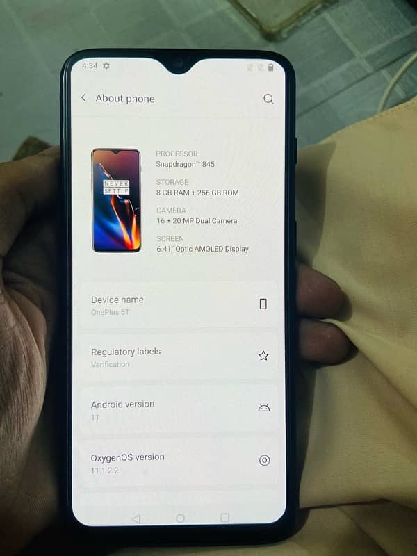 oneplus 6T (8/256) snapdragon 845 0