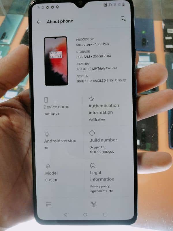 OnePlus 7t 8/256 1