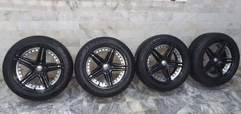 Japanese rims and tyar 17 inch 215 / 55Z R17 0