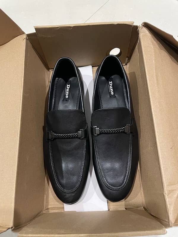 Brand New Black Dune London Shoes for Men 1