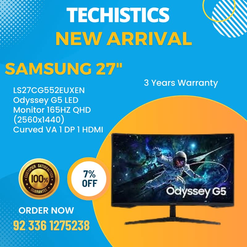 Samsung Odyssey G5 32″/G5 27/ Gaming Monitor/stock/led/creator monitor 1