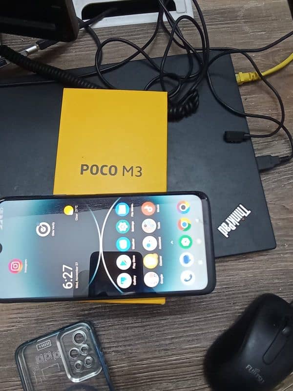 Xiaomi Poco M3 4+2 GB RAM and 128 GB ROM with box in perfect condition 11