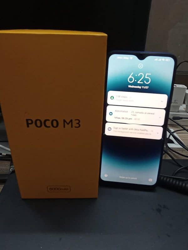 Xiaomi Poco M3 4+2 GB RAM and 128 GB ROM with box in perfect condition 12