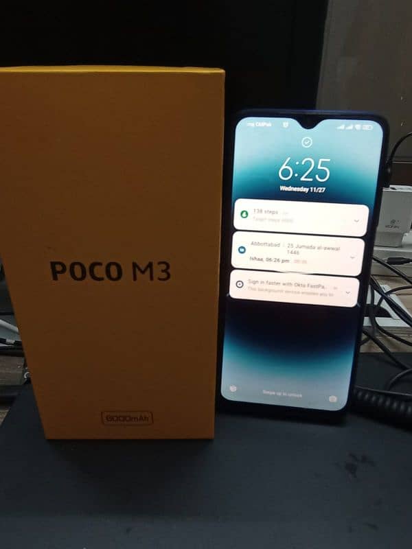 Xiaomi Poco M3 4+2 GB RAM and 128 GB ROM with box in perfect condition 13