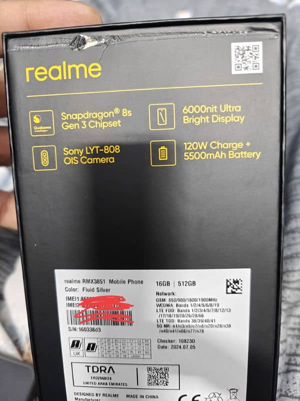 Realme Gt6 16/512 Pakistani version 0