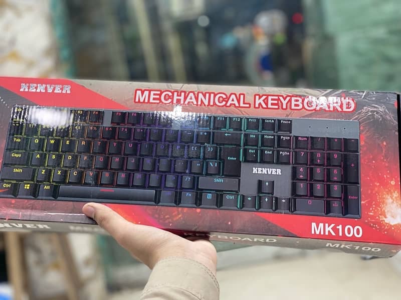 Mechanical keyboard (Wired) +R. G. B Lighting 12Functions 4