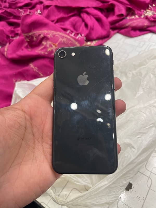 iphone 8 B. H 100% urgent sale condition 8.5/10 2