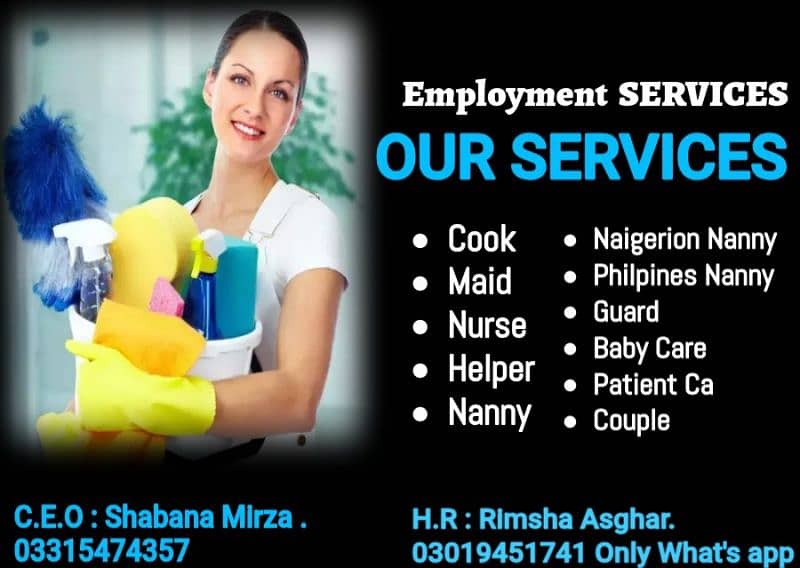 Maids / House Maids / Chef / House Cook / Baby Sitter maid available 0