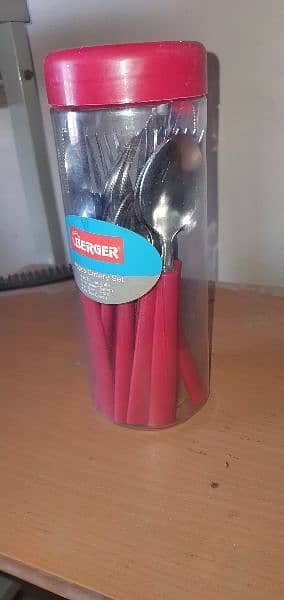 Uae original Branded Berger Stainless steel Spoon set box pack 3