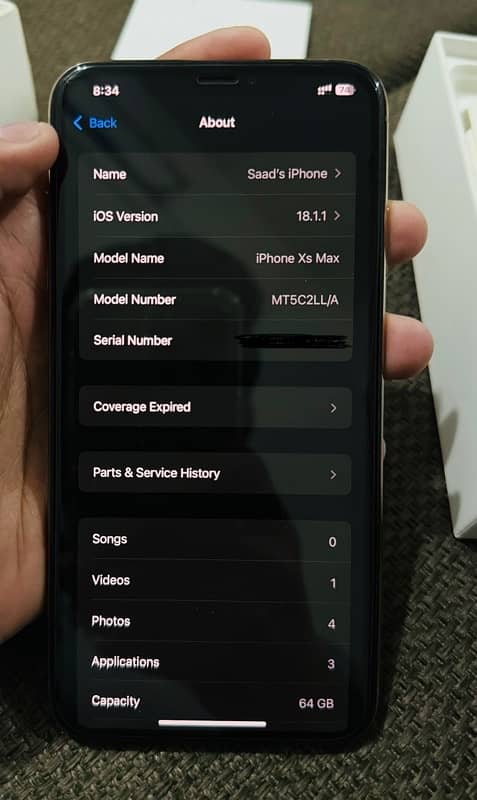 iphone Xs max 64gb PTA approved 10