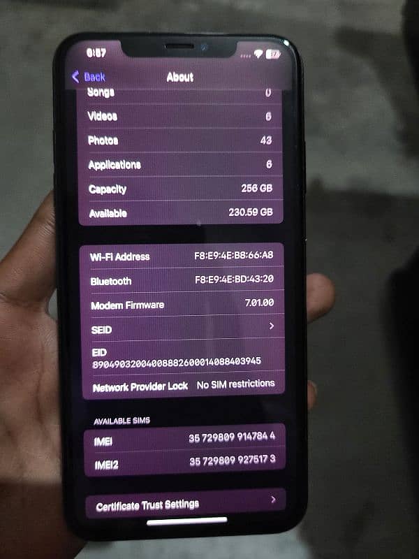 iphone Xs Max 256gb NonPTA factory unlock 03167908375 2